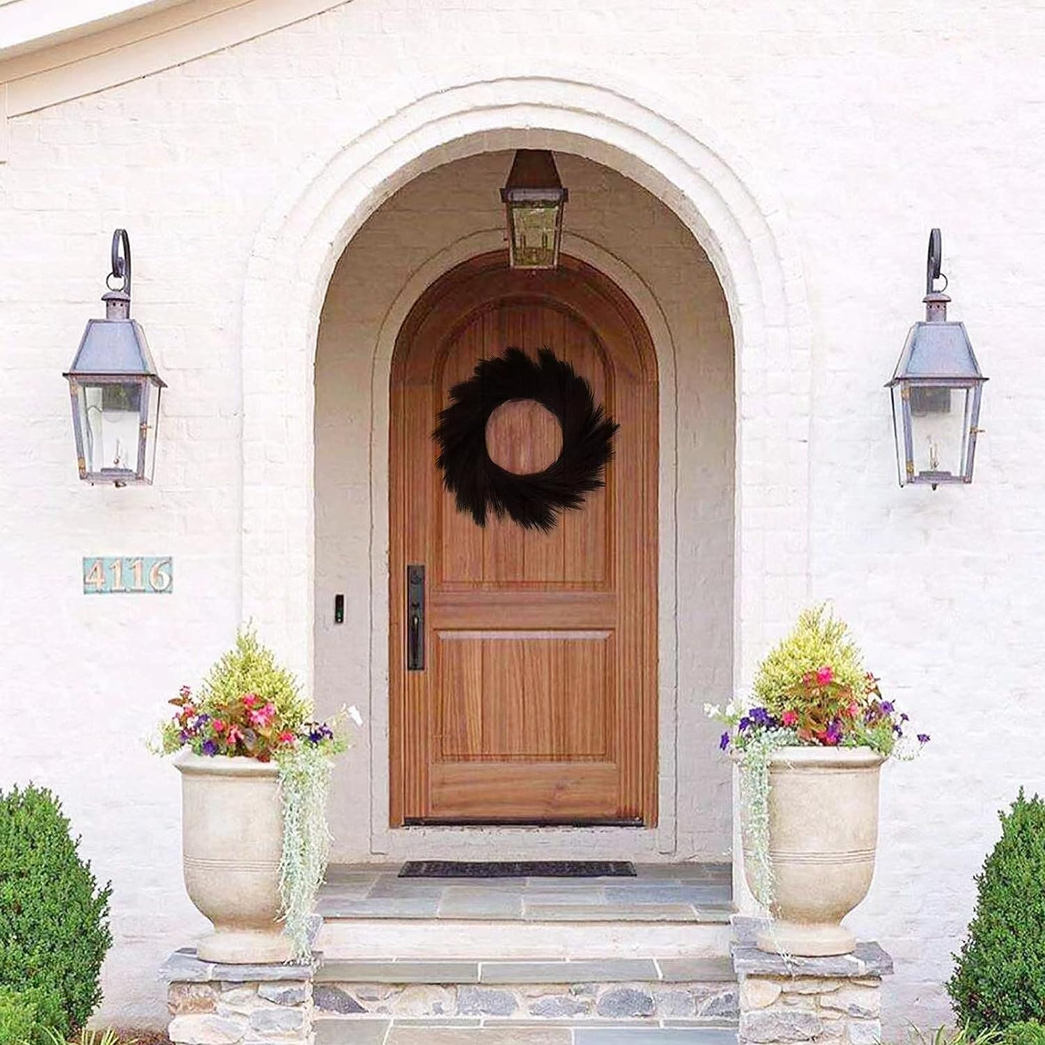 22'' Faux Grass Silk Wreath