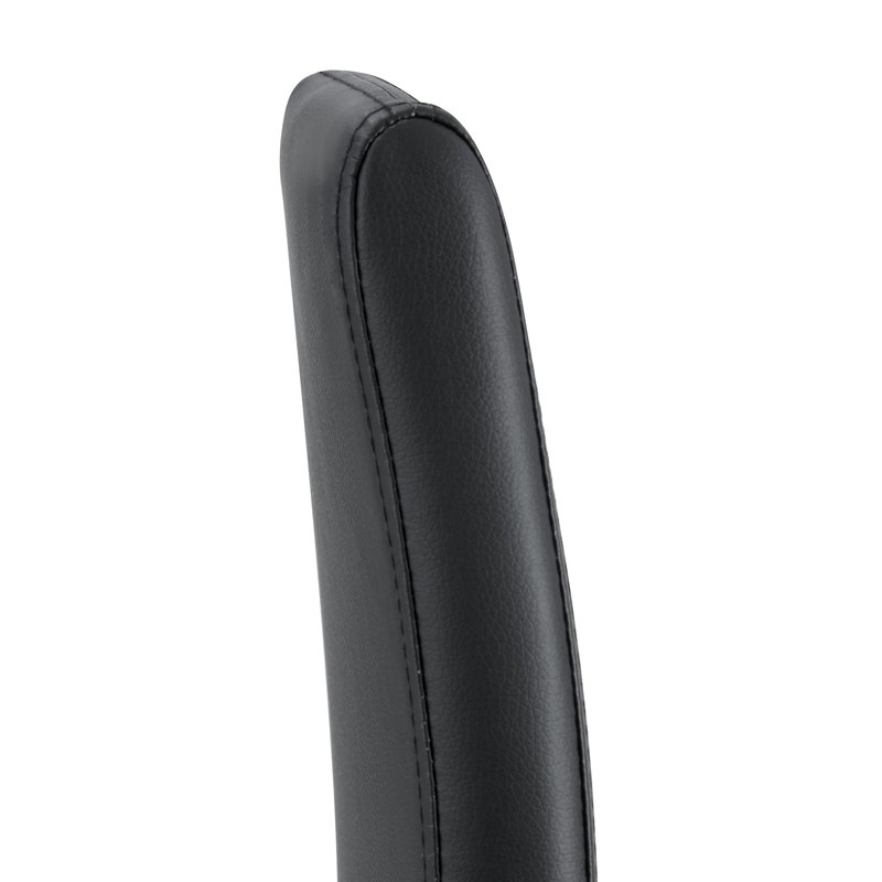 Fauteuil à hauteur de comptoir noir en polyuréthane de 2 places polyvalentes, confortable avec poignée repose-pieds, siège facile à nettoyer et à assembler, poignée apaisante.
