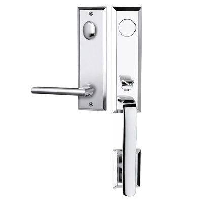 Bravura 971-839 Dummy Austin Handleset with Delray Lever in Bright Chrome - L