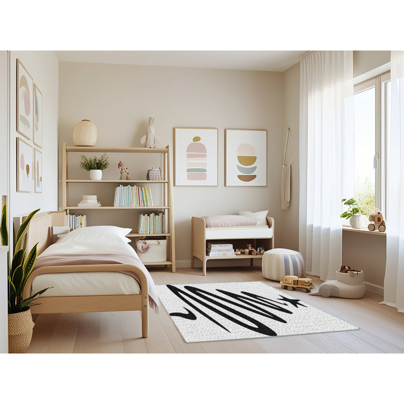 Tapis de noël zone noire, Rectangle 4 pi x 6 pi