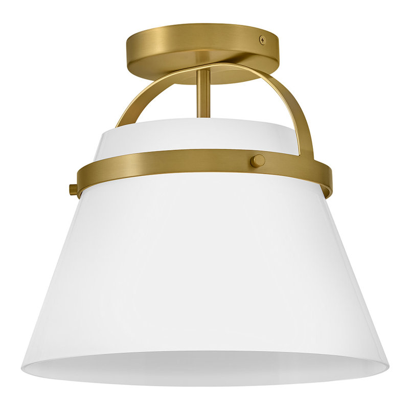 Merian Medium Semi-Flush Mount Modern Ceiling Light, Bronze