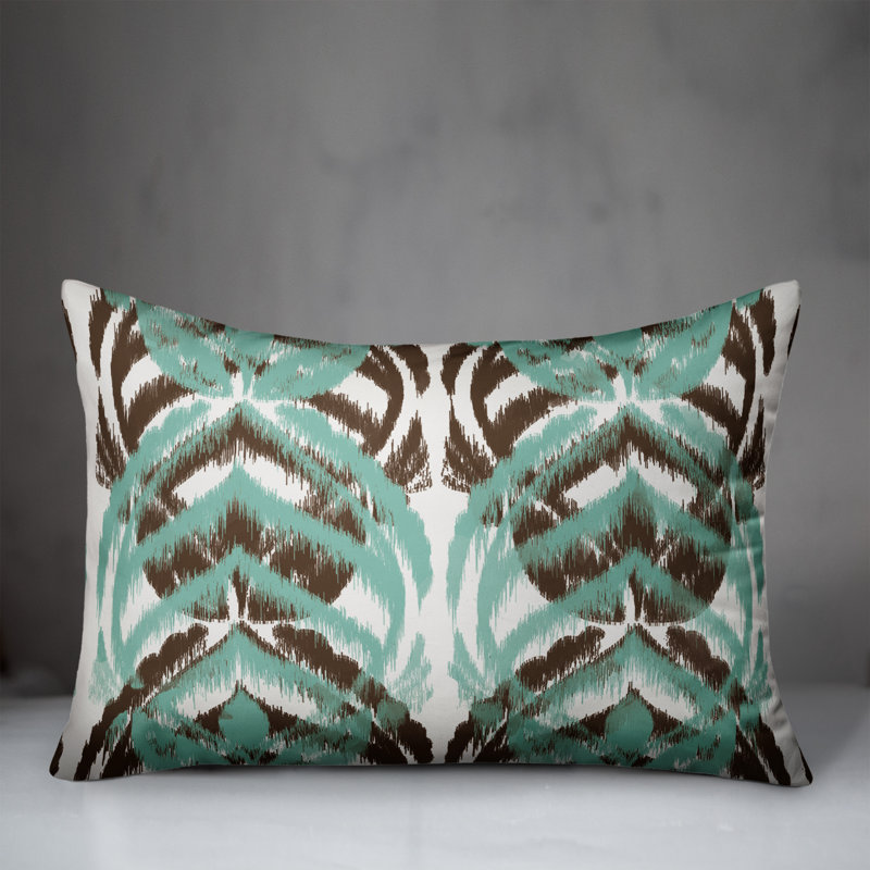Housse et insert de coussin d'extérieur pour l'extérieur, Floral brun