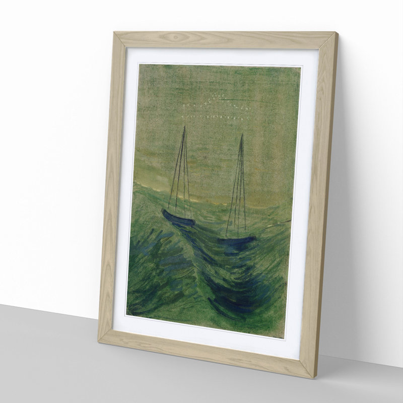 Sun Passing Libra by Mikalojus Konstantinas - Picture Frame Painting, Oak Framed, 48cm H x 36cm W x 2cm D