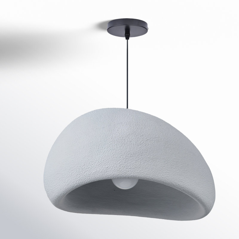 Prim 1 - Light Gray Single Pendant, 84" H x 23.62" W x 17.71" D