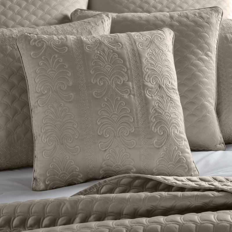 Coussin décoratif carré Lyndon, Taupe