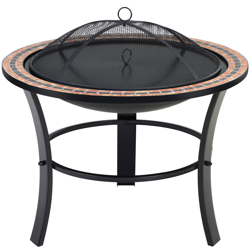 Sais Round Metal Wood Burning Smokeless Fire Pit