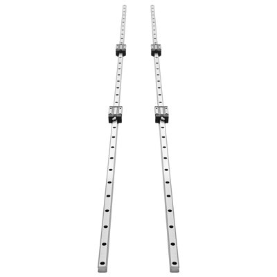 Linear Rail Guide Kit, HGR20, 2Pcs 2000 mm (78.74 inch) Linear Motion Rails and 4Pcs Bearing Slide Blocks, Anti Rust and High Precision Kit, for DIY, CNC Routers, Lathes, Mills, 3D Printers