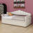 Twin Size Upholstered Day Bed Frame – Adjustable Pop Up Trundle, USB/Type-C Charging Port, 2 Side Pockets, No Box-Spring Required-1826230393