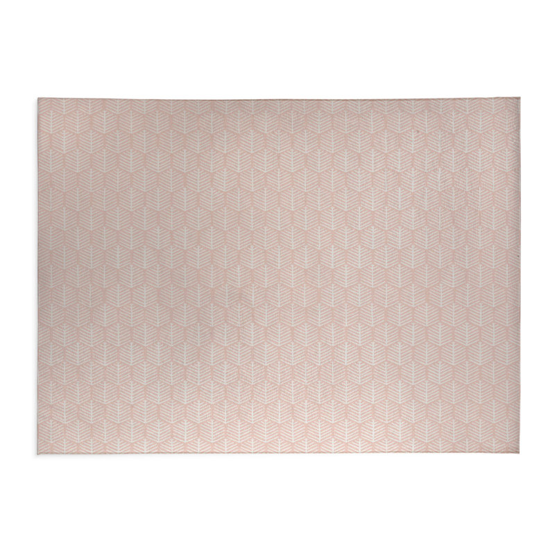 Tapis de cuisine antidérapant léger Stitch Patch, Rose, Rectangulaire 3 pi x 5 pi