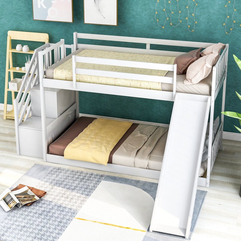 Sand & Stable Baby & Kids Ventura Kids Twin Over Twin Bunk Bed ...