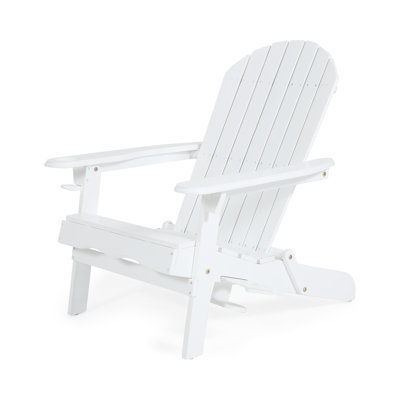 Teigan Solid Wood Folding Adirondack Chair by Longshore Tides