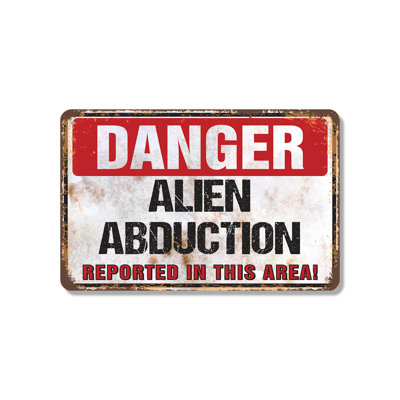 Enseigne danger en aluminium 7 po x 10 po