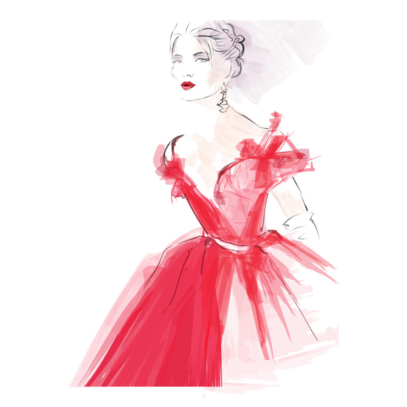 Beautiful Model by Isaxar - Wrapped Canvas Print, 46cm H x 30cm W x 3.8cm D