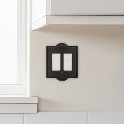 Meadows 2-Gang Rocker Light Switch Wall Plate