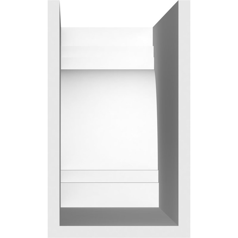6"W x 10"H x 30"L Standard Pescadero Architectural Grade PVC Rafter Tail, 10"H x 6"W x 30"D