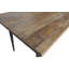Solid Wood Top Metal Base Dining Table