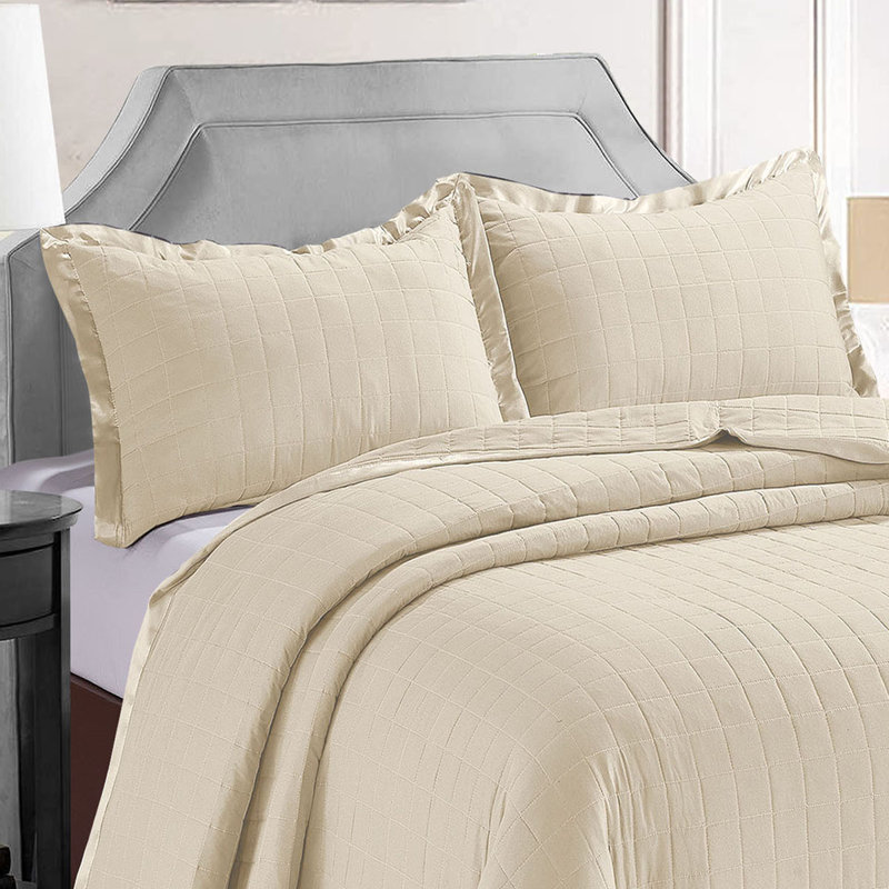 Gaila Bedspread, 240 W x 250 cm, Beige