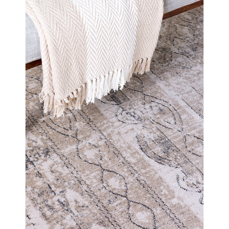 Tapis transitionnel Wenden couleur Biscotti, Rectangle 7 pi x 10 pi