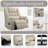Muli 43.20"W Power Lift Recliner with Head & Footrest, Dual Motor, Lay Flat, Lumbar Support-1829128014