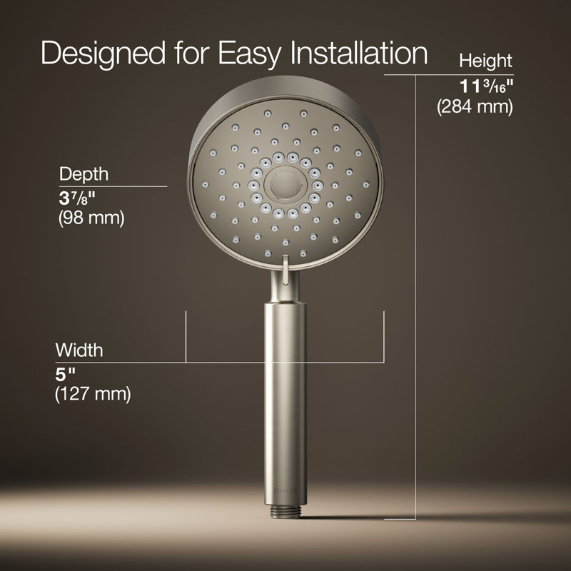 Purist® Multifunction Handheld Shower Head with Katalyst Air-Induction Technology, Vibrant Brushed Nickel