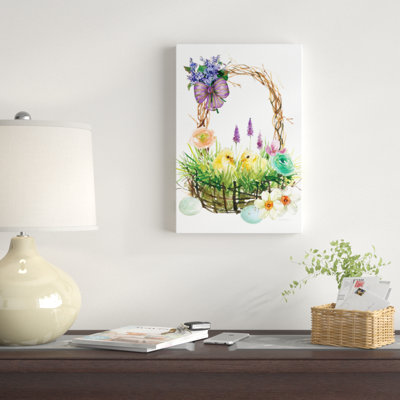 « pâques basket iii », reproduction d’impression sur toile tendue