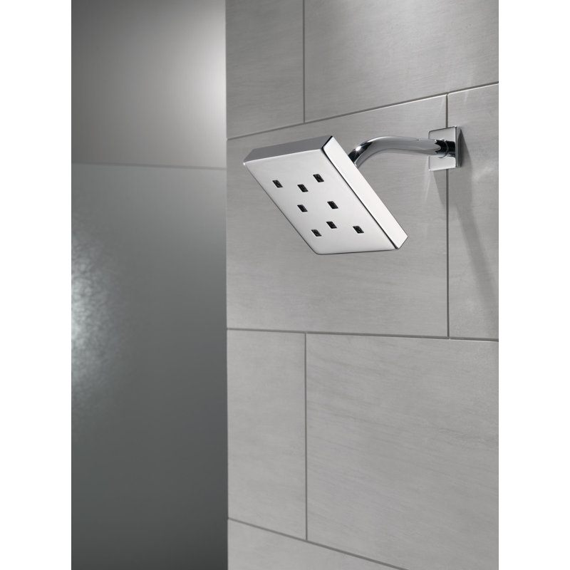 Single-Setting Metal Full Rain Fixed Shower Head with H2Okinetic®, Lumicoat Chrome