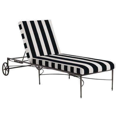 Chaise longue en aluminium Roma