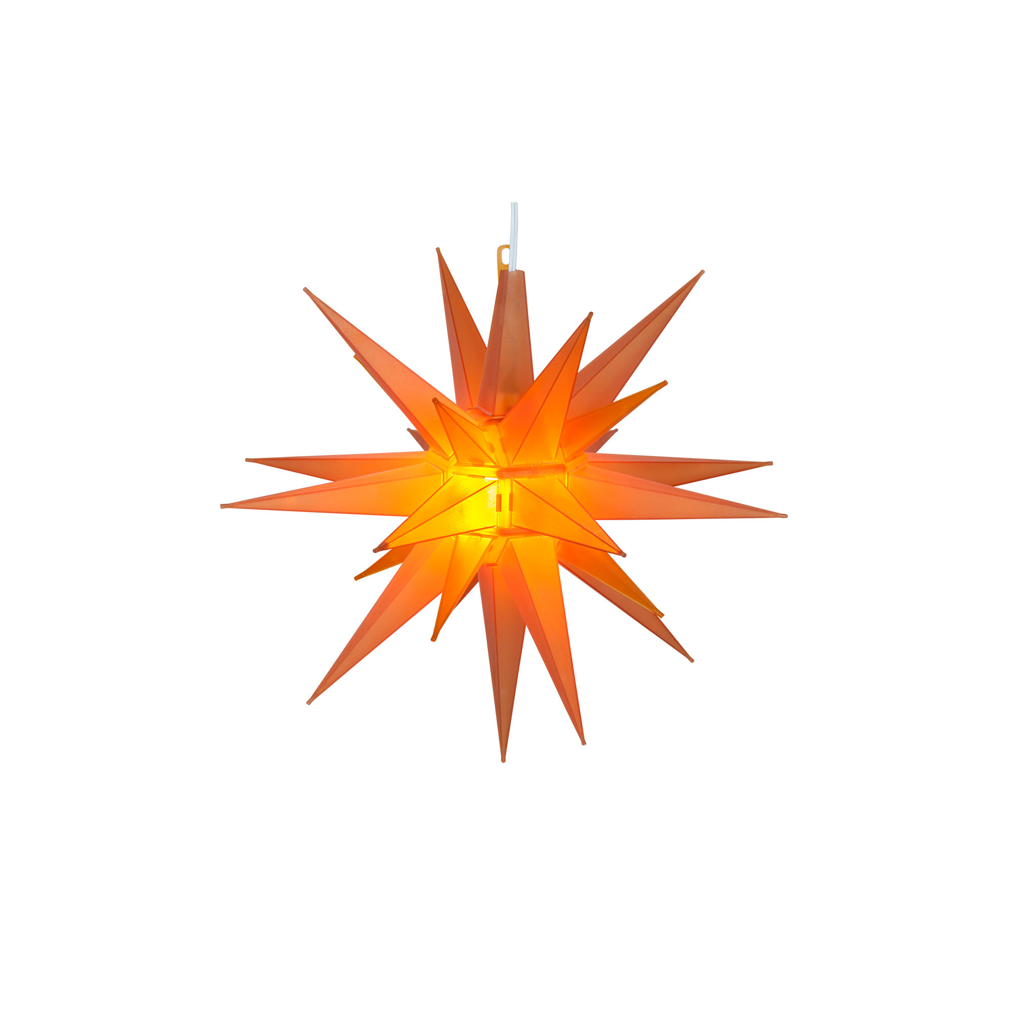 Moravian Star Lighted Display, Amber