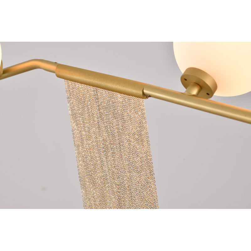 Lustre linéaire transitionnel à 7 lumières