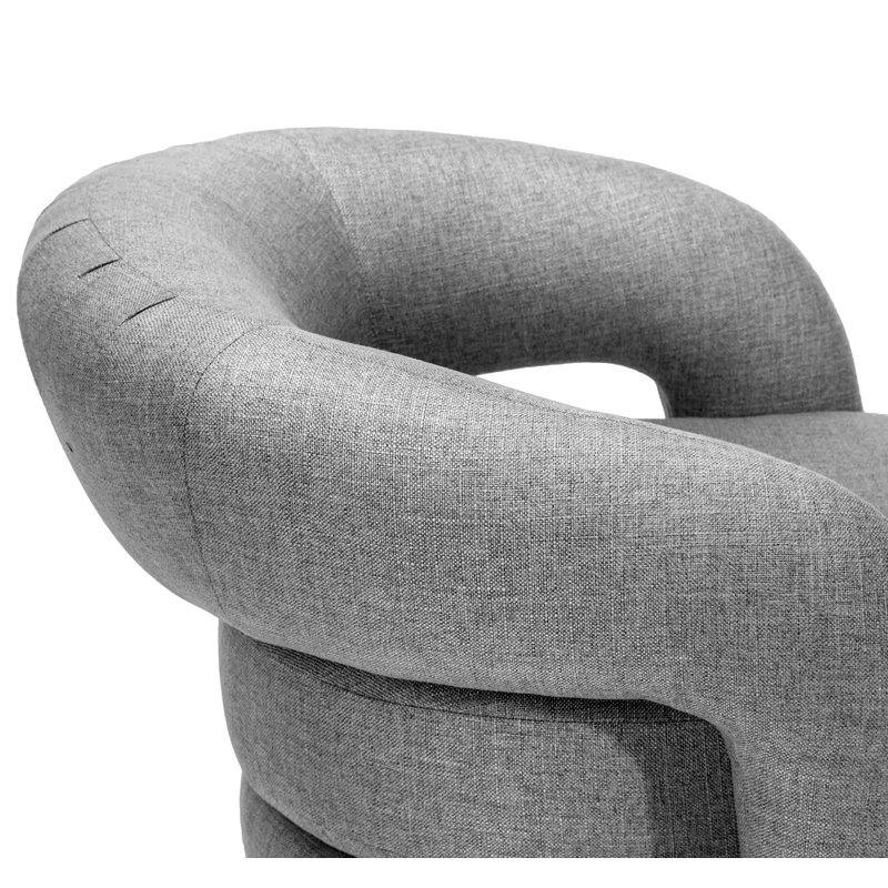 Targa Swivel Barrel Chair, Gray
