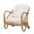 Capriles 29.5" W Rattan Tufted Barrel Chair