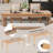 Vintage Extendable 6-Piece Dining Set with 4 Chairs and Bench-1105693634
