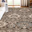 Tapis damassé bleu clair Fanrum-5931471