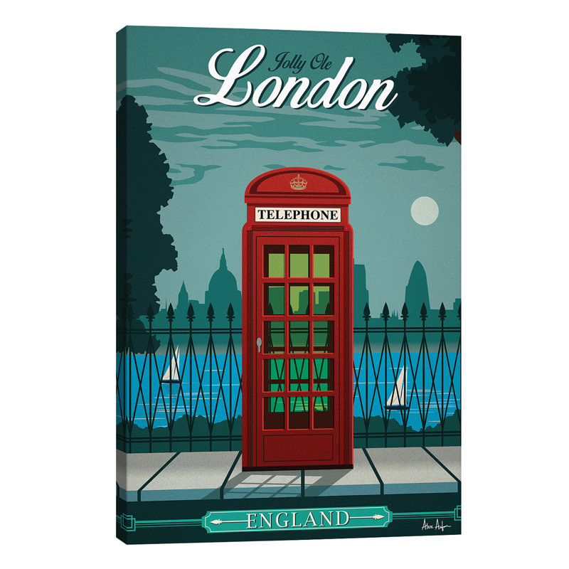 London by IdeaStorm Studios - No Frame Print on Canvas, 66.04 cm H x 45.72 cm W x 3.175 cm D