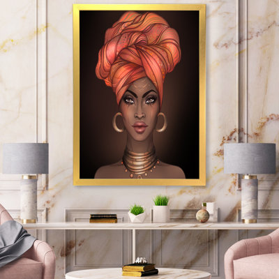 " African American Woman With Turban V "