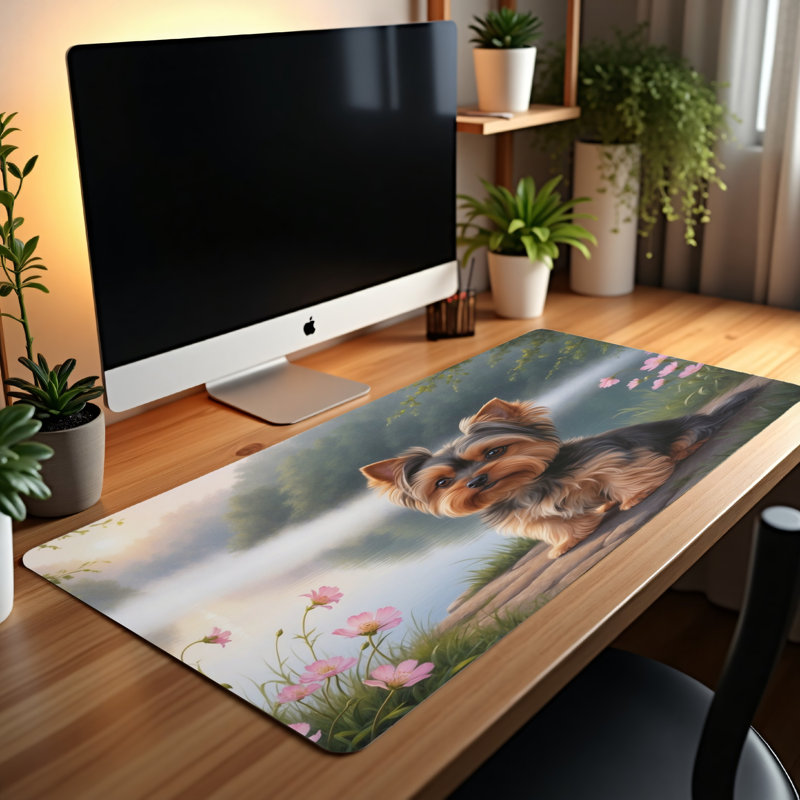 Polyester Desk Pad, 14.4x12.1
