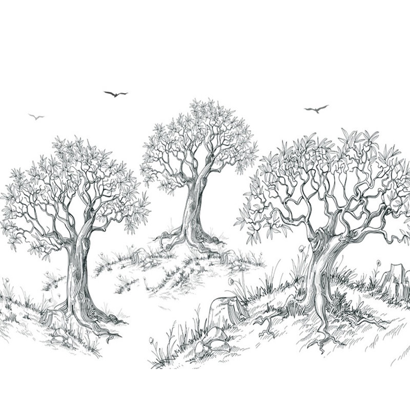 Murale Sabb Forest Tree, L 75 po x l 112 po