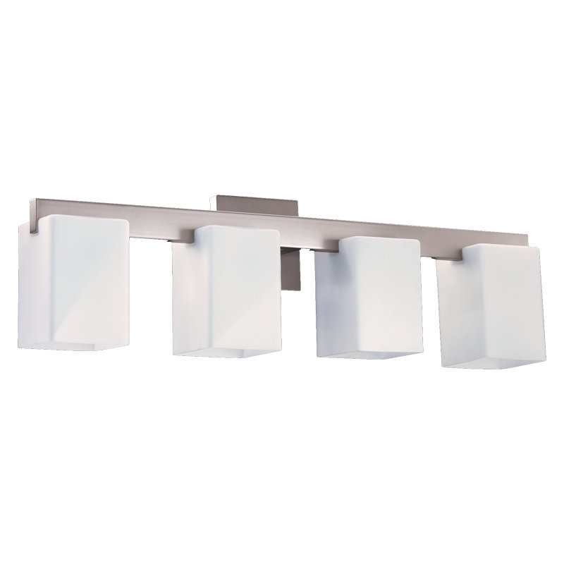 Nagel 4 - Light Dimmable Vanity Light, Satin Nickel