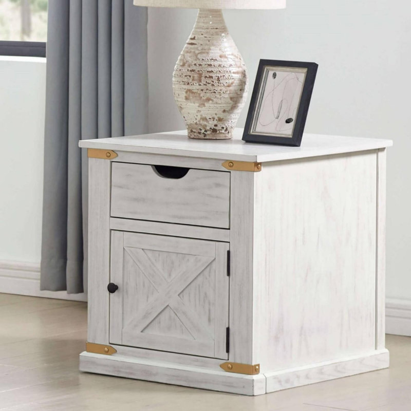 Rustic Style Antique End Table