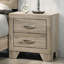 Table de chevet 2 tiroirs pour la chambre à coucher, table d'appoint en bois pour la maison