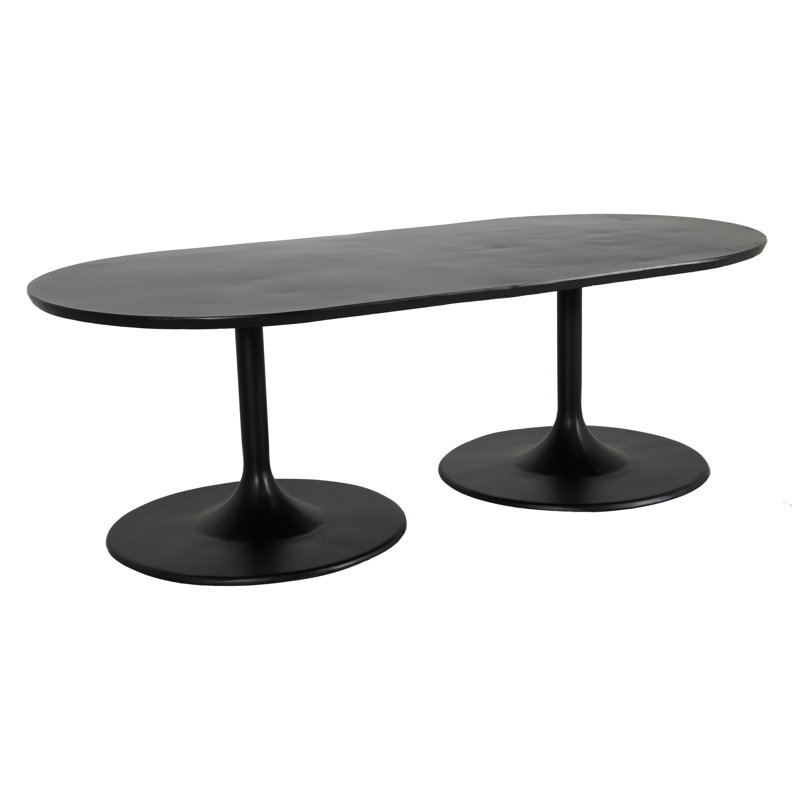 Tulip Outdoor Oval Dining Table,  42" W x 84" L x 28.5" H