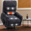 Fauteuil inclinable Power Lift - Moteur double - Inclinaison 180 ° - Massage 8 points et chaleur - Revêtement - Assemblage facile?-115753249
