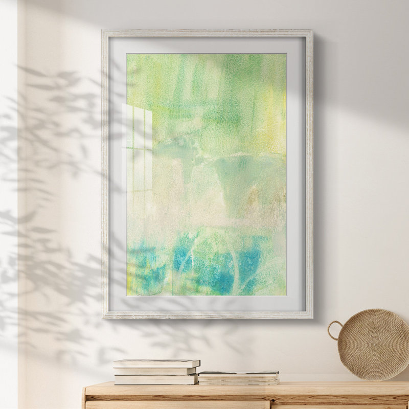 Serus I -Framed Print, 28.5" H x 20.5" W, White