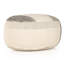 Color Block Round Pouf