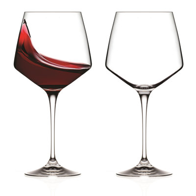 Verres à vin - Ensemble de 2 - Tiges - Pour blanc - Rouge - Vin - Va au lave-vaisselle. - Qualité européenne - par Barski