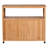 Multi - Purpose Patio Bar Table With Storage, Slatted Design For An Elegant Look, Fir Construction, 37.84 Lb Product Weight Console Storage Compartment, Appeal, Naturally Fir,