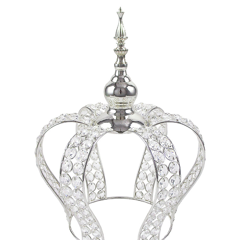 Centre de table Gafford Cuvier, H 14,75 po x l 11,25 po x P 11,25 po, Argent