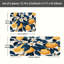 Tapis orange et blanc, ensemble de 2 tapis de cuisine-1506455924