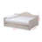 Jaileigh Light Beige Queen Size Upholstered Daybed with Trundle, 31.08'' H X 86.12" W X 63.52"D-366361271-366361270