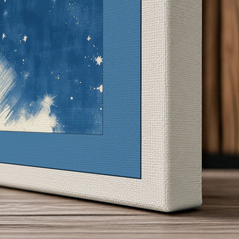Splintered Fox Modern - Wrapped Canvas, 24x16 - 61.0 x 40.6 cm, Cream Border